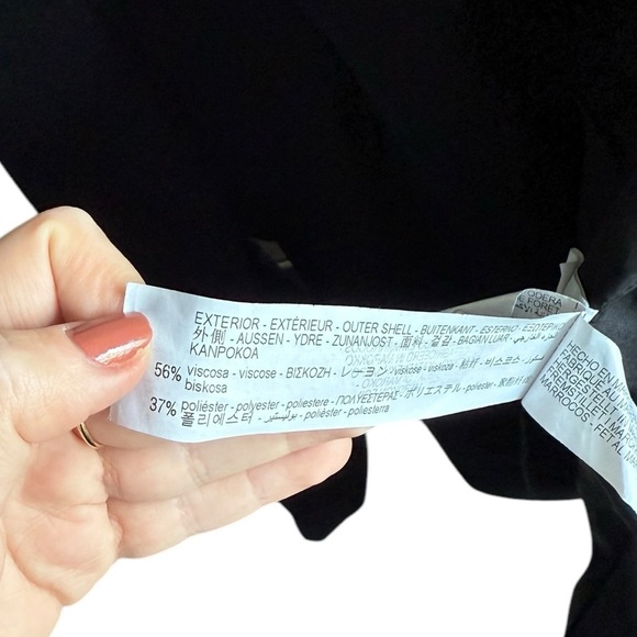 ZARA Black Two Buttons Closure Blazer Size Small - Picture 13 of 16